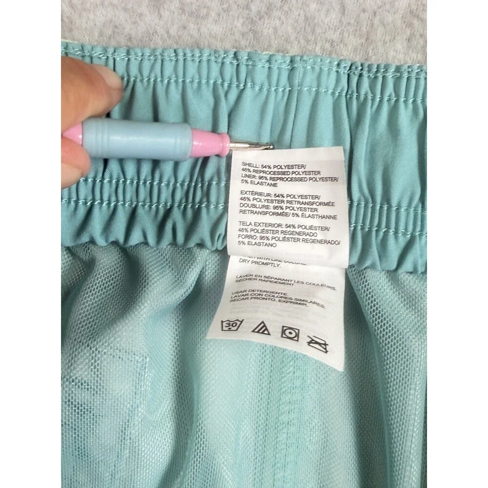 Speedo Men's Swim Trunks Size S Small Blue Aqua Striped Tropical Board Shorts